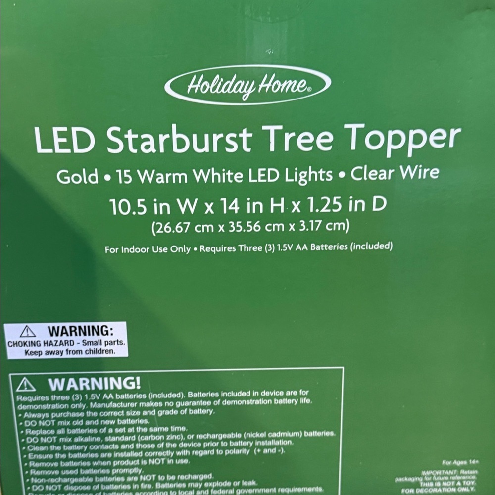 Shatterproof Ornament Set and LED Starburst Tree Topper Gold & Silver Christmas - Picture 10 of 16